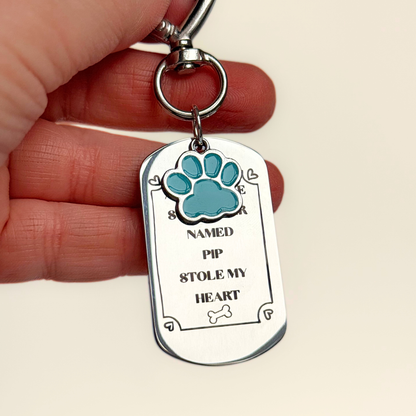 Custom Dog Breed ‘Miniature Schnauzer’ Personalised Owner Engraved Keyring (Copy)