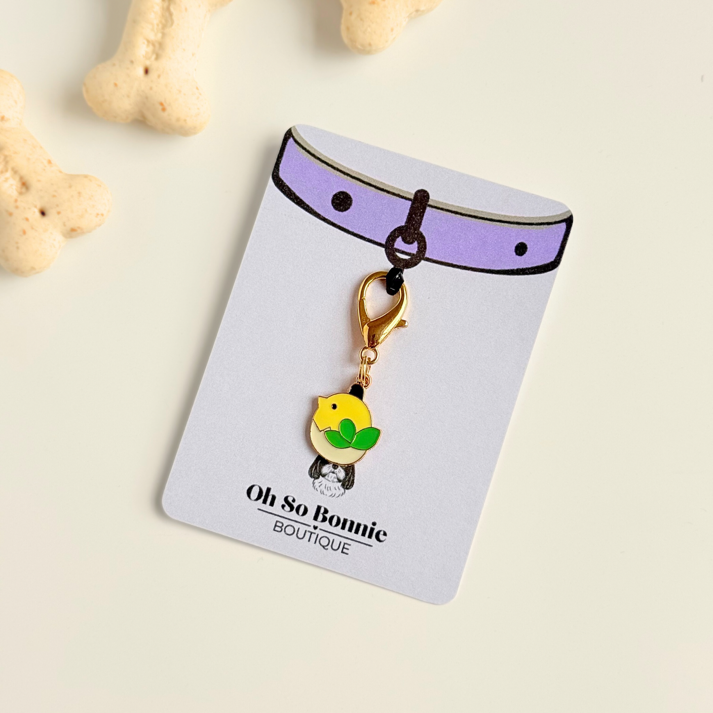 Spring Hatching Chick Easter Themed Dog Collar Charm