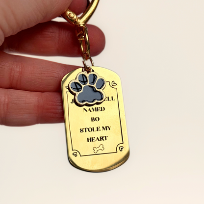 Custom Dog Breed ‘Jack Russell’ Personalised Owner Engraved Keyring (Copy 2)